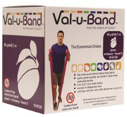 Val-u-BandÂ¨ Exercise Resistance Band, Plum, 5 Inch x 50 Yard, X-Heavy Resistance