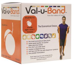 Val-u-BandÂ¨ Low Powder Exercise Resistance Band, Orange, 5 Inch x 50 Yard, Light Resistance