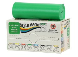 Sup-R BandÂ¨ Exercise Resistance Band, Green, 5 Inch x 6 Yard, Medium Resistance