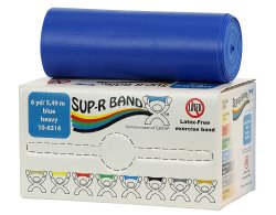 Sup-R BandÂ¨ Exercise Resistance Band, Blue, 5 Inch x 6 Yard, Heavy Resistance