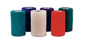 CoFlexÂ¨ NL Cohesive Bandage, 1_ Inch x 5 Yard, Teal/Blue/White/Purple/Green