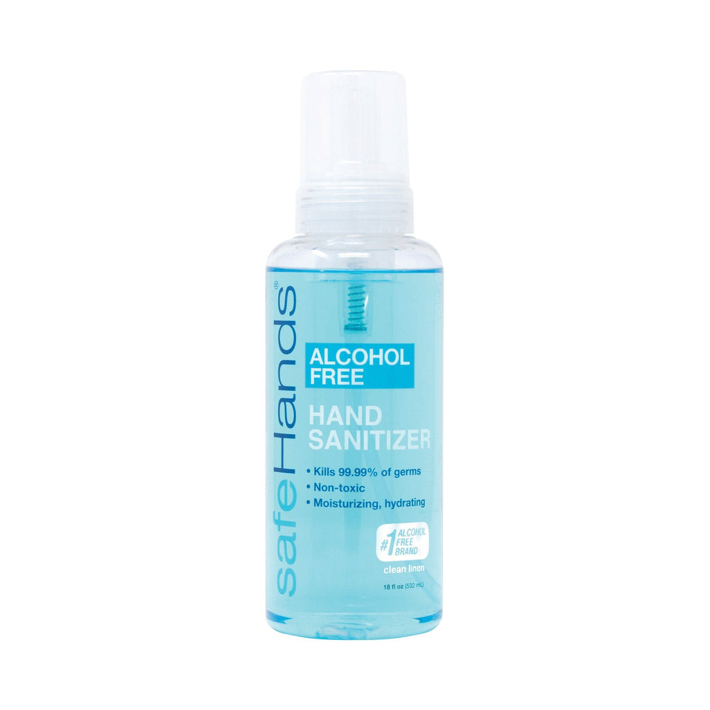 safeHandsÂ¨ Alcohol-Free Foaming Hand Sanitizer, 18 oz. Bottle, Clean Linen Scent