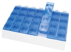 Apex Medi Tray Pill Organizer, Days of the Week / Morn, Noon, Eve, Bed