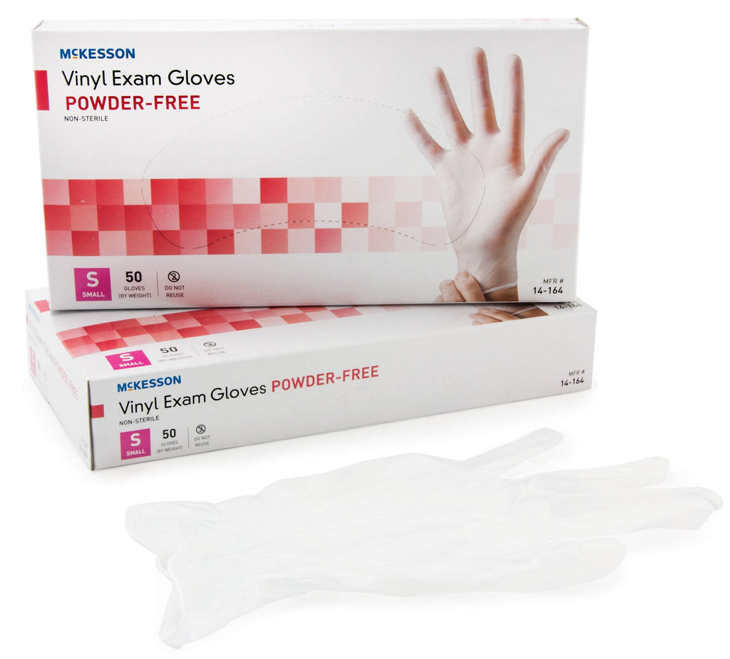 McKesson ConfidermÂ¨ Vinyl Exam Glove, Small, Clear