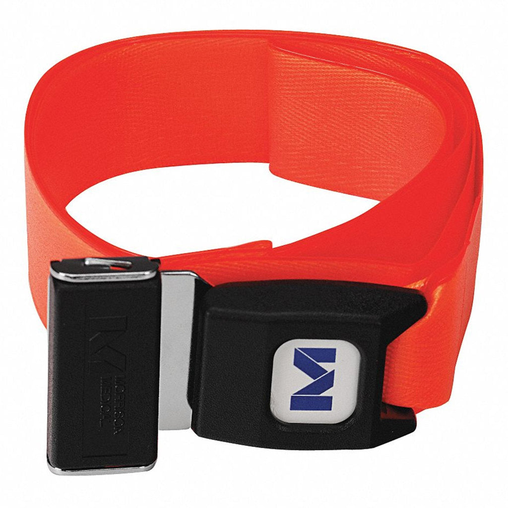 Morrison Medical Impervious Strap with Metal Push Button Buckle, Black
