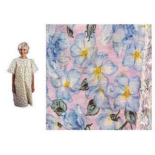 Lady LaceÂª Patient Exam Gown, Garden Print