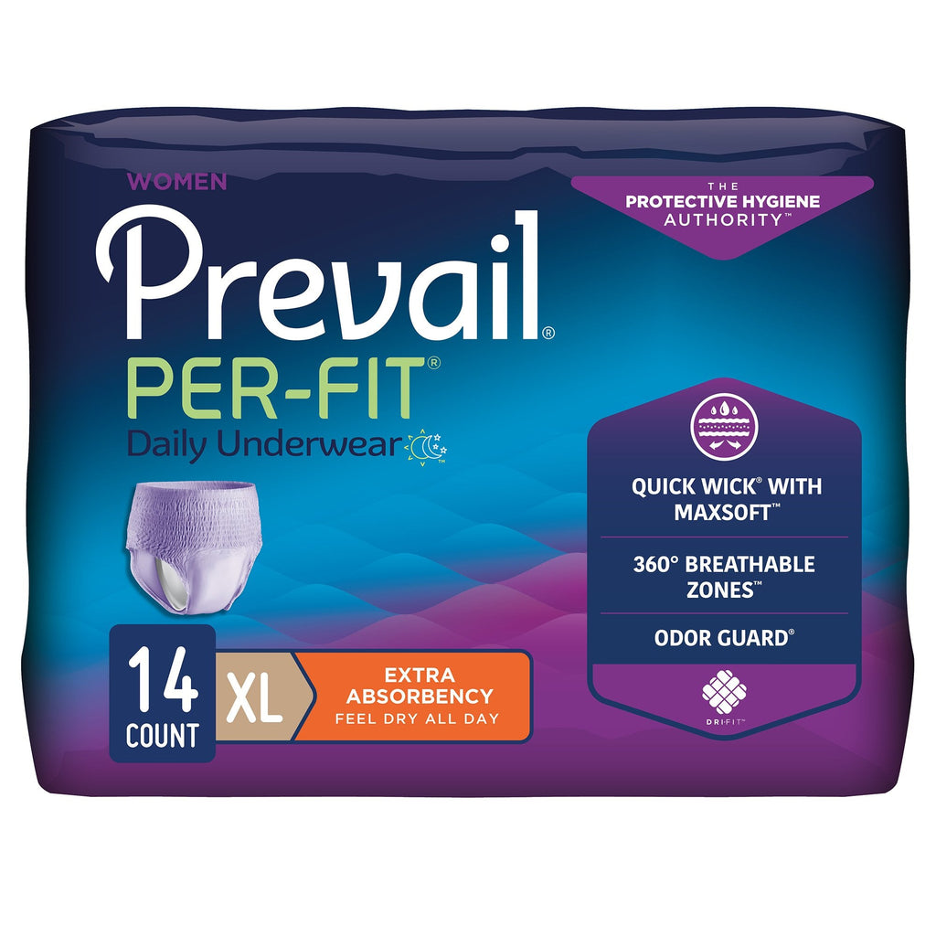 PrevailÂ¨ Per-FitÂ¨ Women Extra Absorbent Underwear, Extra Large