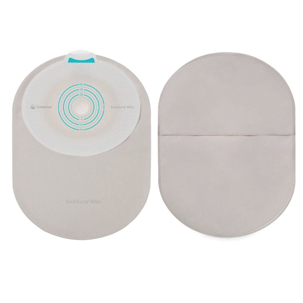 SenSuraÂ¨ Mio One-Piece Closed End Opaque Filtered Ostomy Pouch, Mini Length, 5/8 to 1_ Inch Stoma