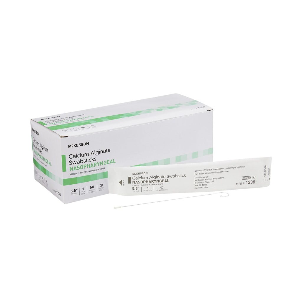 McKesson Specimen Collection Swab stick with Calcium Alginate Tip, 5_ inch