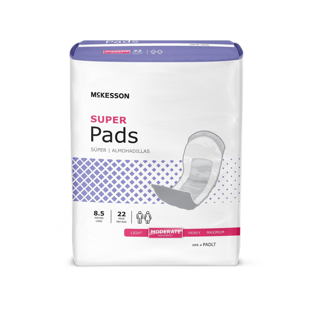 McKesson Super Moderate Absorbency Bladder Control Pad, 8_-Inch Length
