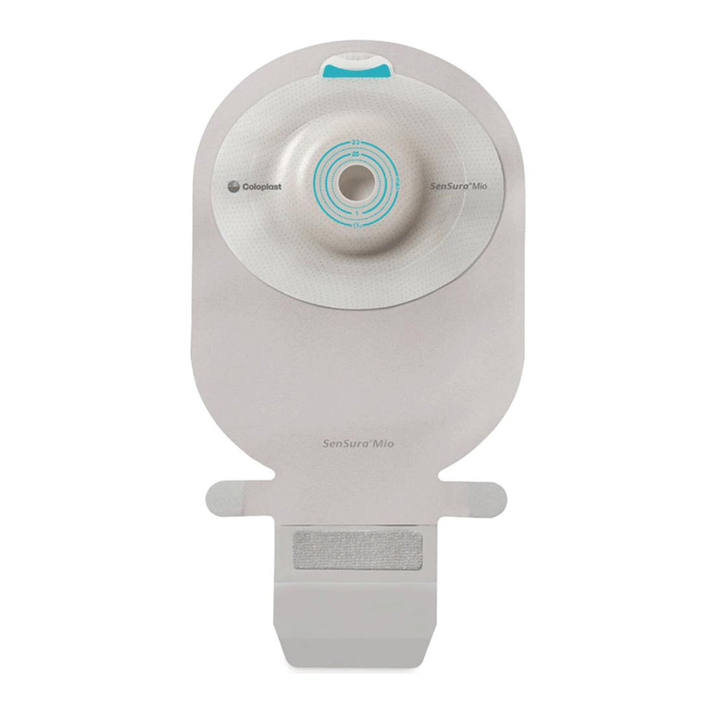 SenSuraÂ¨ Mio One-Piece Drainable Transparent Filtered Ostomy Pouch, Maxi Length, 1 Inch Stoma
