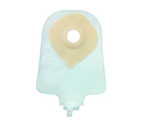 Securi-TÂª One-Piece Drainable Transparent Urostomy Pouch, 9 Inch Length, 7/8 Inch Stoma