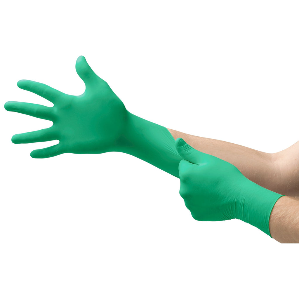 NeogardÂ¨ Polychloroprene Standard Cuff Length Exam Glove, Large, Green