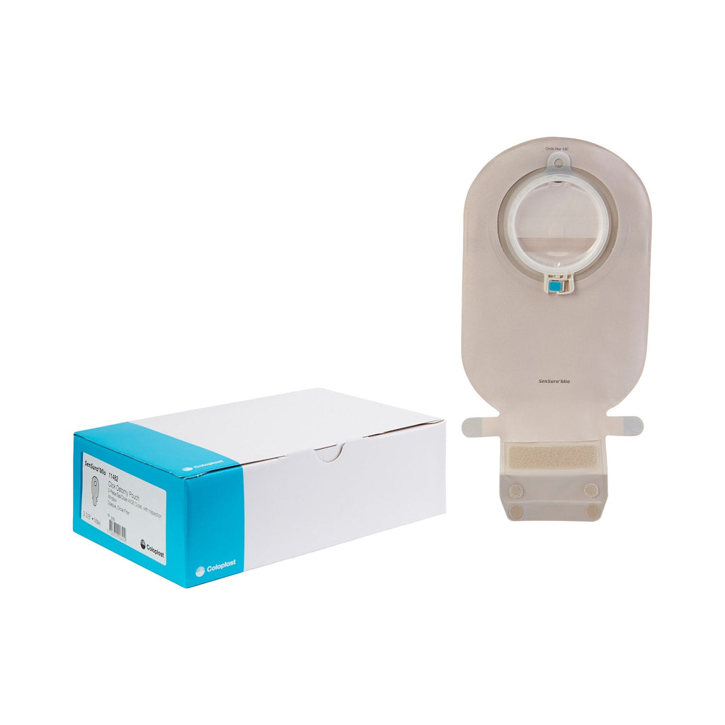 SenSuraÂ¨ Mio Two-Piece Drainable Opaque Filtered Ostomy Pouch, Maxi Length, 60 mm Stoma