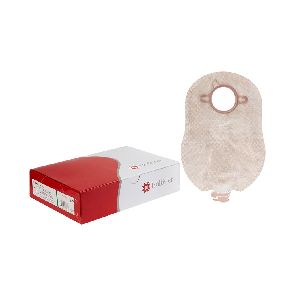 New ImageÂª Two-Piece Transparent Urostomy Pouch, 9 Inch Length, 1_ Inch Stoma
