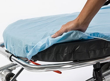 Graham Medical Stretcher 33 " x 89" Fitted Sheet - Blue