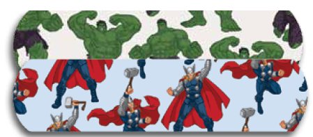 AmericanÂ¨ White Cross Stat StripÂ¨ Ant-Man / Hulk / Black Widow Adhesive Strip, _ x 3 Inch