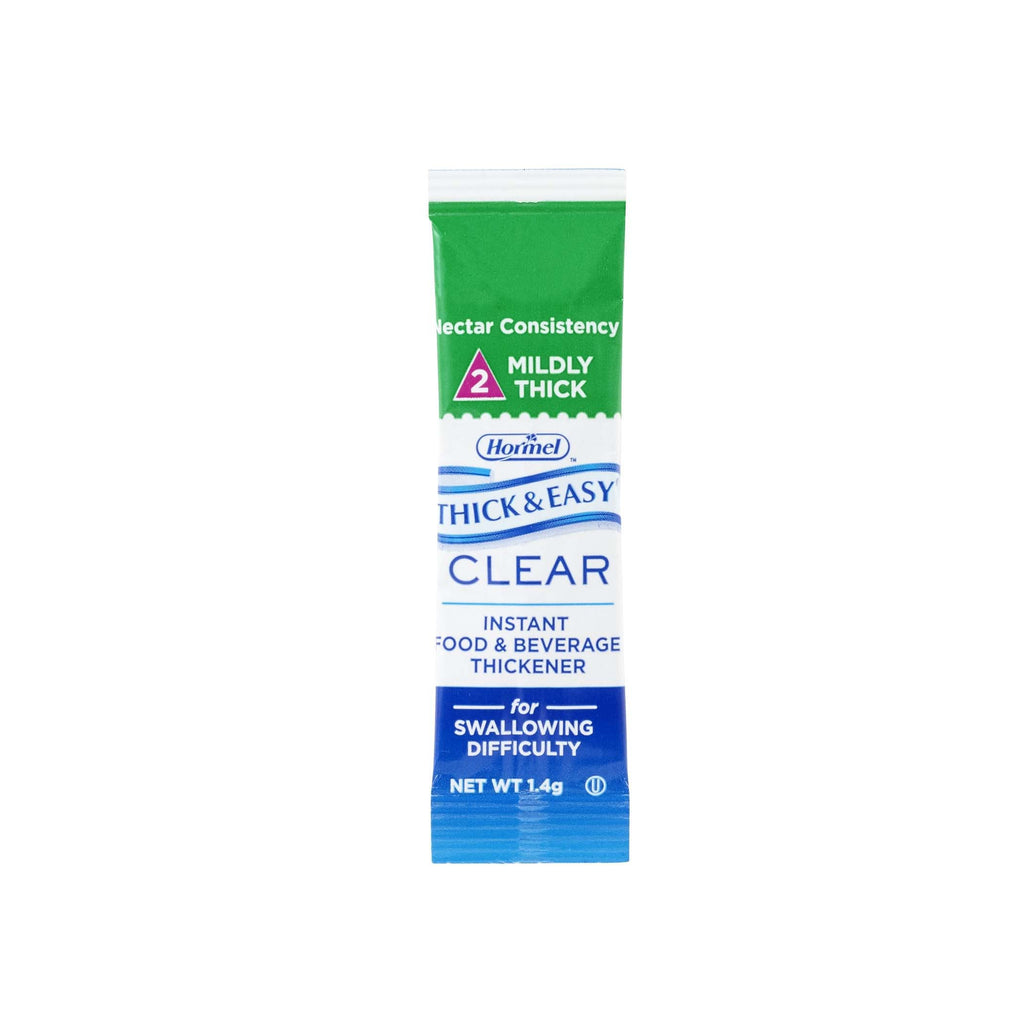 Thick & EasyÂ¨ Clear Food and Beverage Thickener, Nectar Consistency, Unflavored, 1.4 Gram Packet