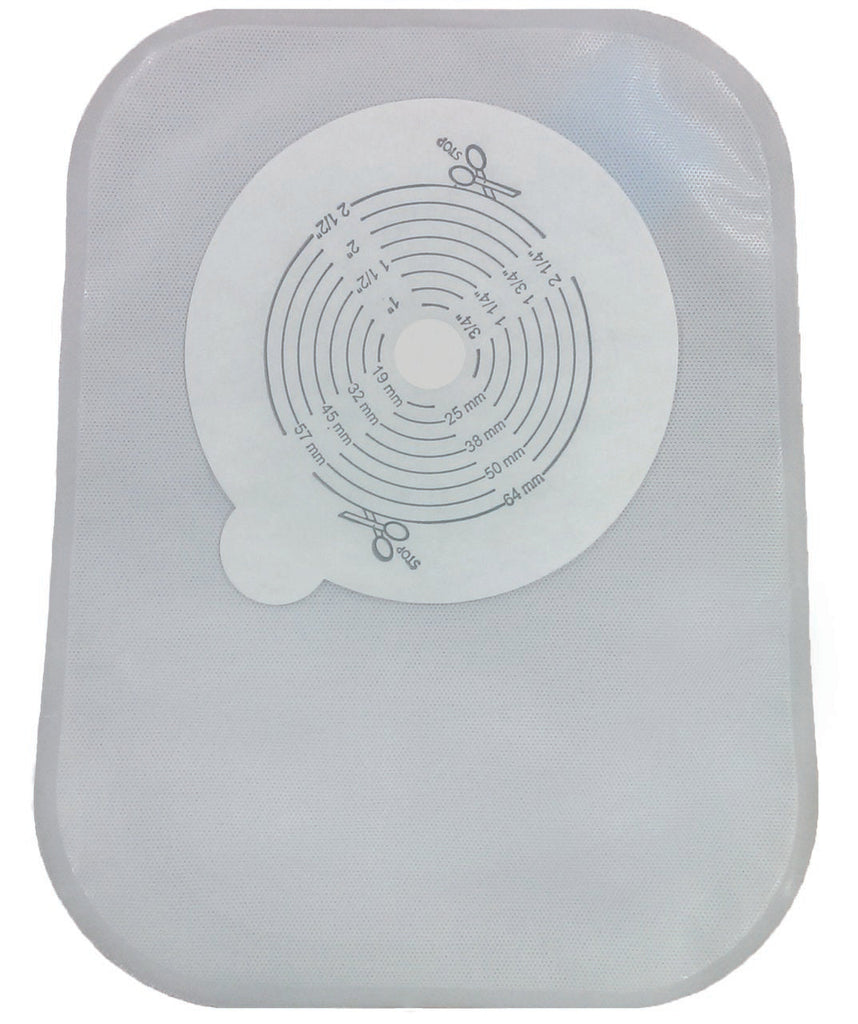 Securi-TÂª One-Piece Closed End Transparent Filtered Ostomy Pouch, 8 Inch Length, 1/2 to 2_ Inch Stoma