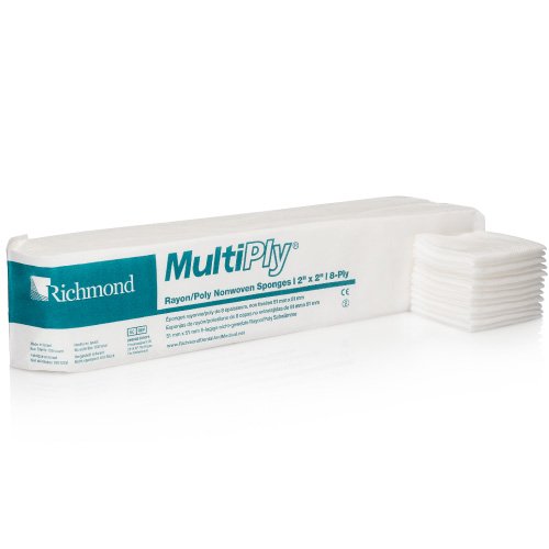 MultiPlyÂª Nonsterile Nonwoven sponge, 2 x 2 Inch