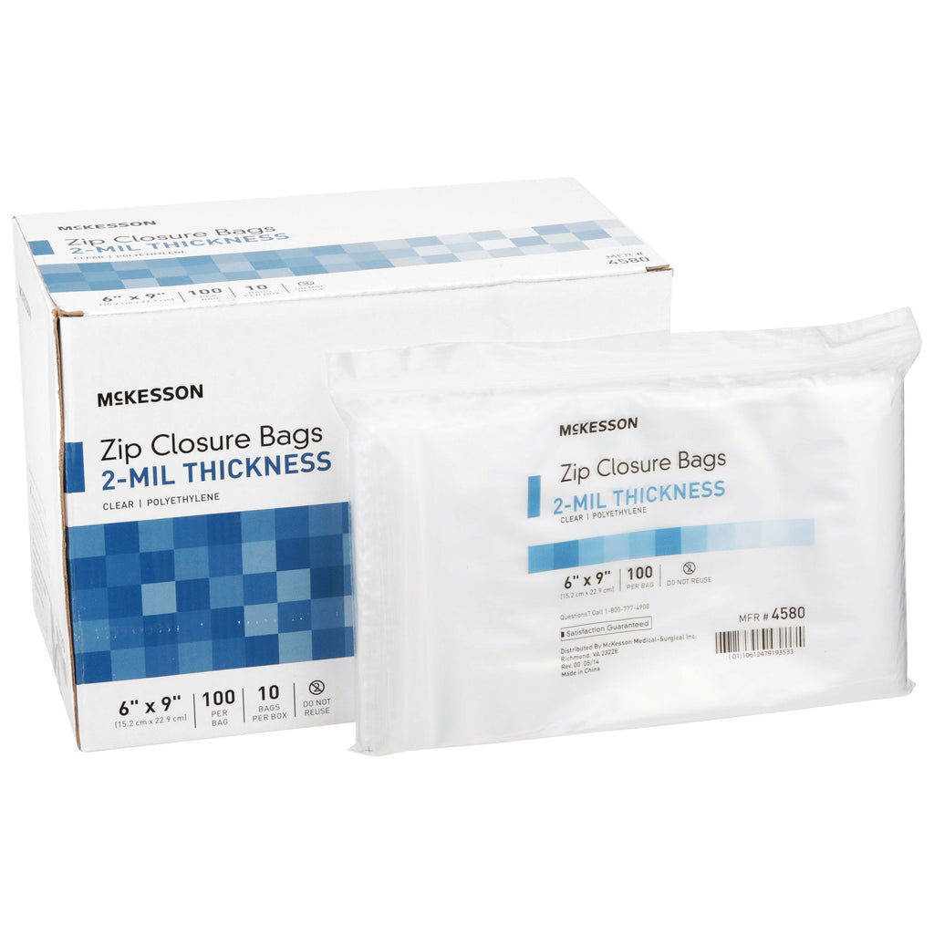 McKesson Zip Closure Bag, 6 X 9 Inches