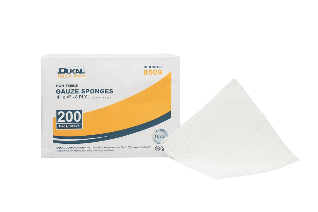DukalÂª Nonsterile Gauze sponge, 4 x 4 Inch