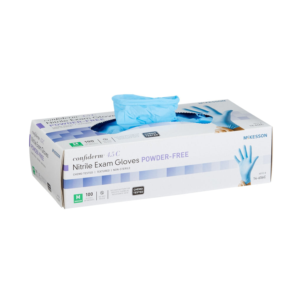 McKesson ConfidermÂ¨ 4.5C Nitrile Exam Glove, Medium, Blue