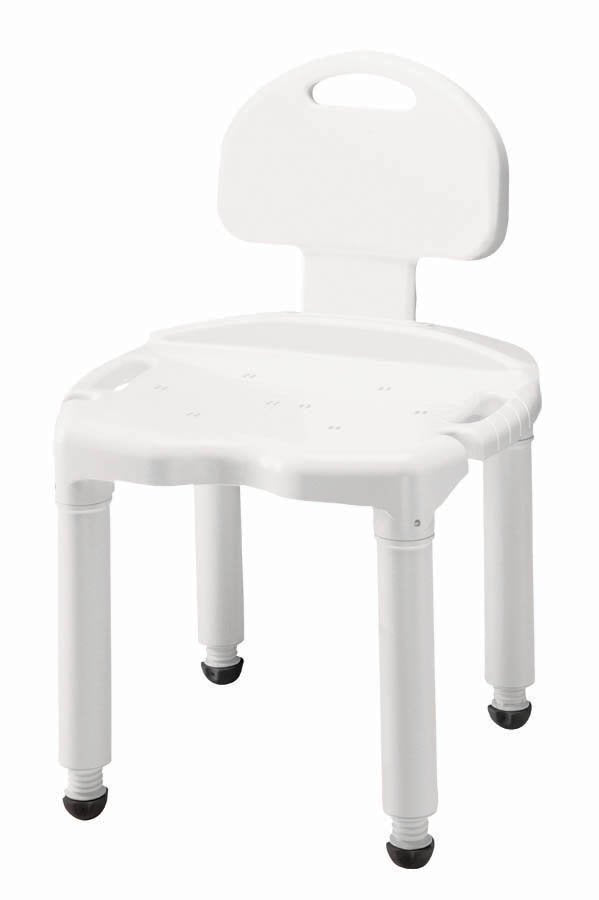 Carex Shower Bench With Handles and Backrest