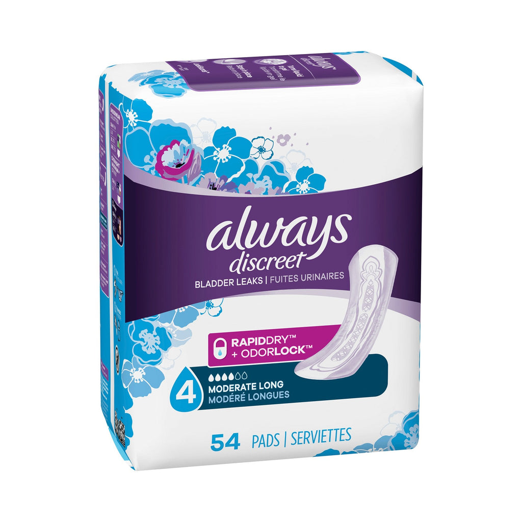 AlwaysÂ¨ Discreet Bladder Control Pad, One Size Fits Most