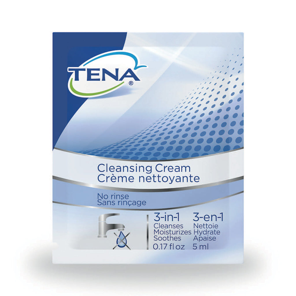 TenaÂ¨ Rinse-Free Body Wash Cream, 500 Packets per Case