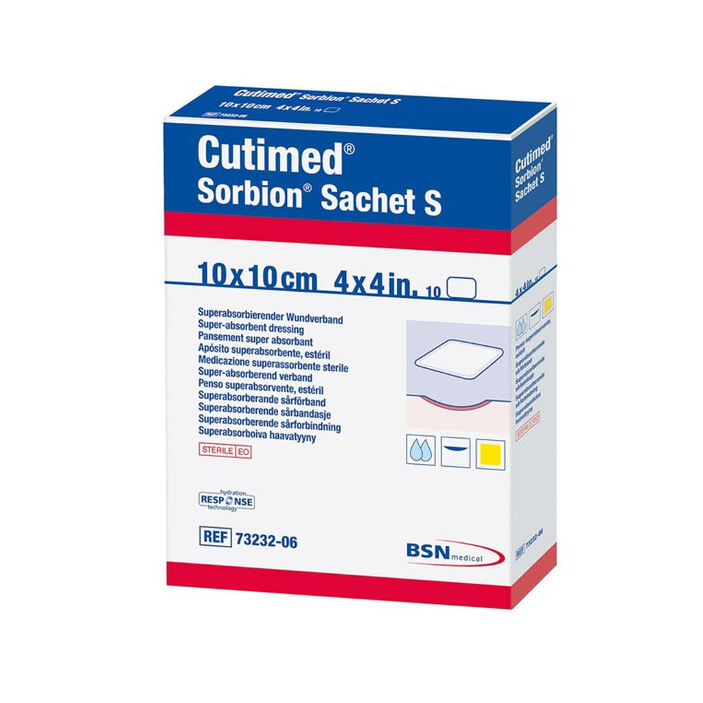 CutimedÂ¨ SorbionÂ¨ Sachet S Hydroactive Wound Dressing, 4 x 4 Inch