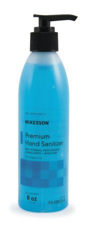 McKesson Premium Hand Sanitizer, 70% Ethyl Alcohol Gel, 8 oz. Pump Bottle, Summer Rain Scent