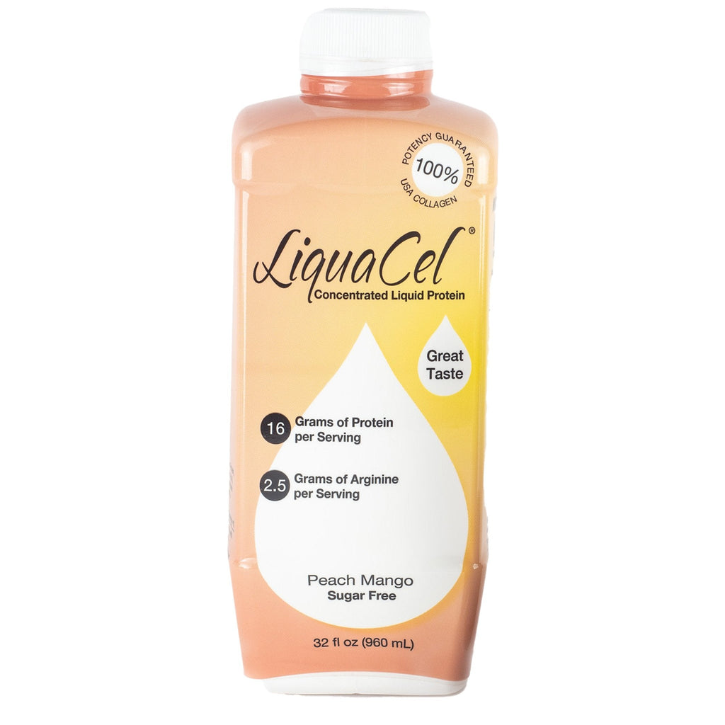 LiquaCelÂª Peach Mango Oral Protein Supplement, 32 oz. Bottle