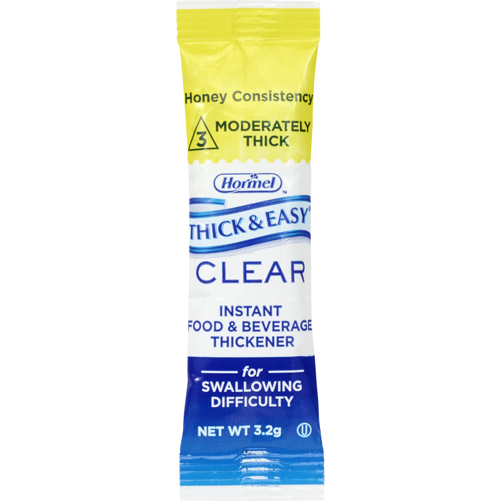Thick & EasyÂ¨ Clear Food & Beverage Thickeners, 3.2 Gram Packet of Powder