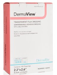 DermaViewÂª Transparent Film Dressing, 4 Inch x 11 Yard