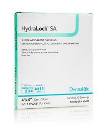 HydraLockÂª Super Absorbent Dressing, 4 x 4 Inch