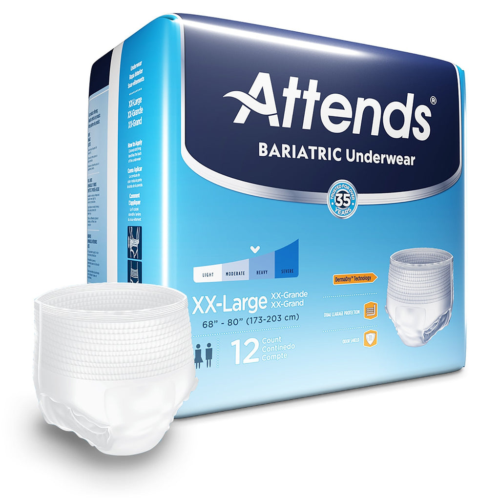 AttendsÂ¨ Bariatric Protective Underwear, 2X-Large