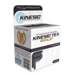 KinesioÂ¨ Tex GoldÂª FP Cotton Kinesiology Tape, 2 Inch x 5-1/2 Yard, Black