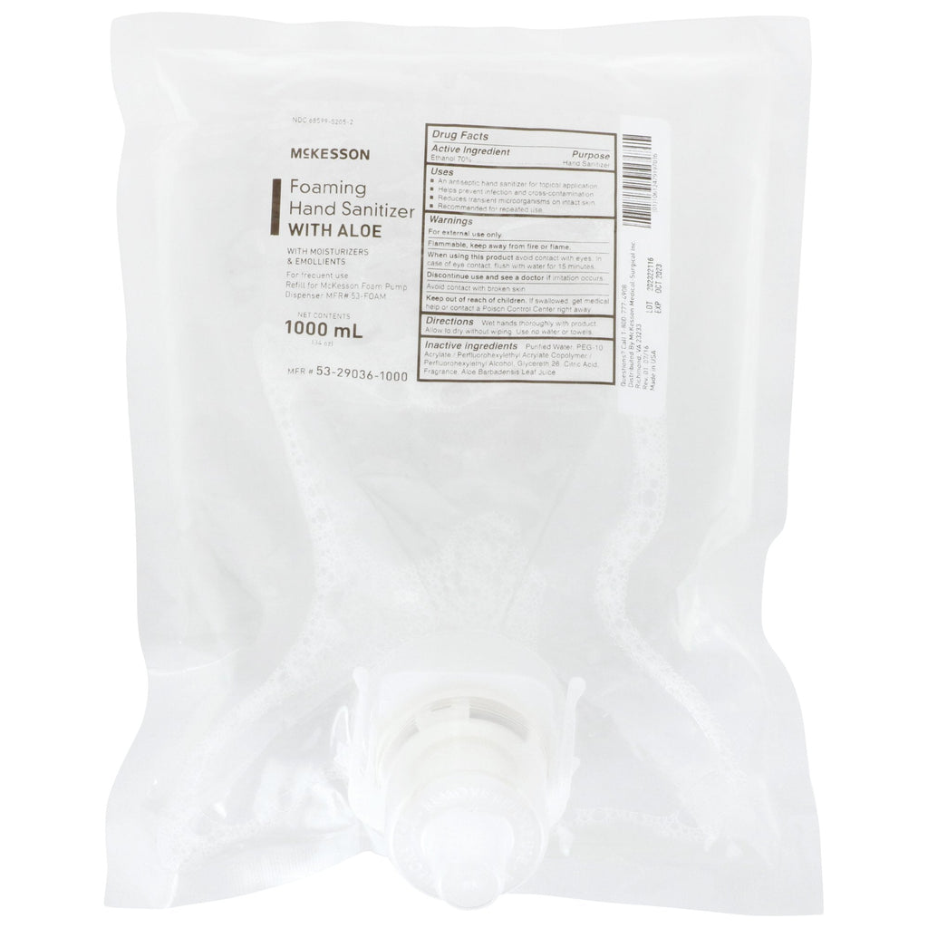 McKesson Foaming Hand Sanitizer with Aloe 1000 mL