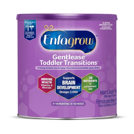 Enfagrow Gentlease® Toddler Transitions™ Unflavored Powder Pediatric Oral Supplement Can - 20 oz.