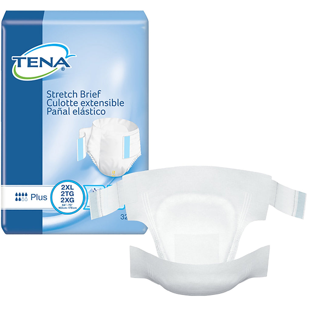 TenaÂ¨ StretchÂª Plus Incontinence Brief, Extra Extra Large