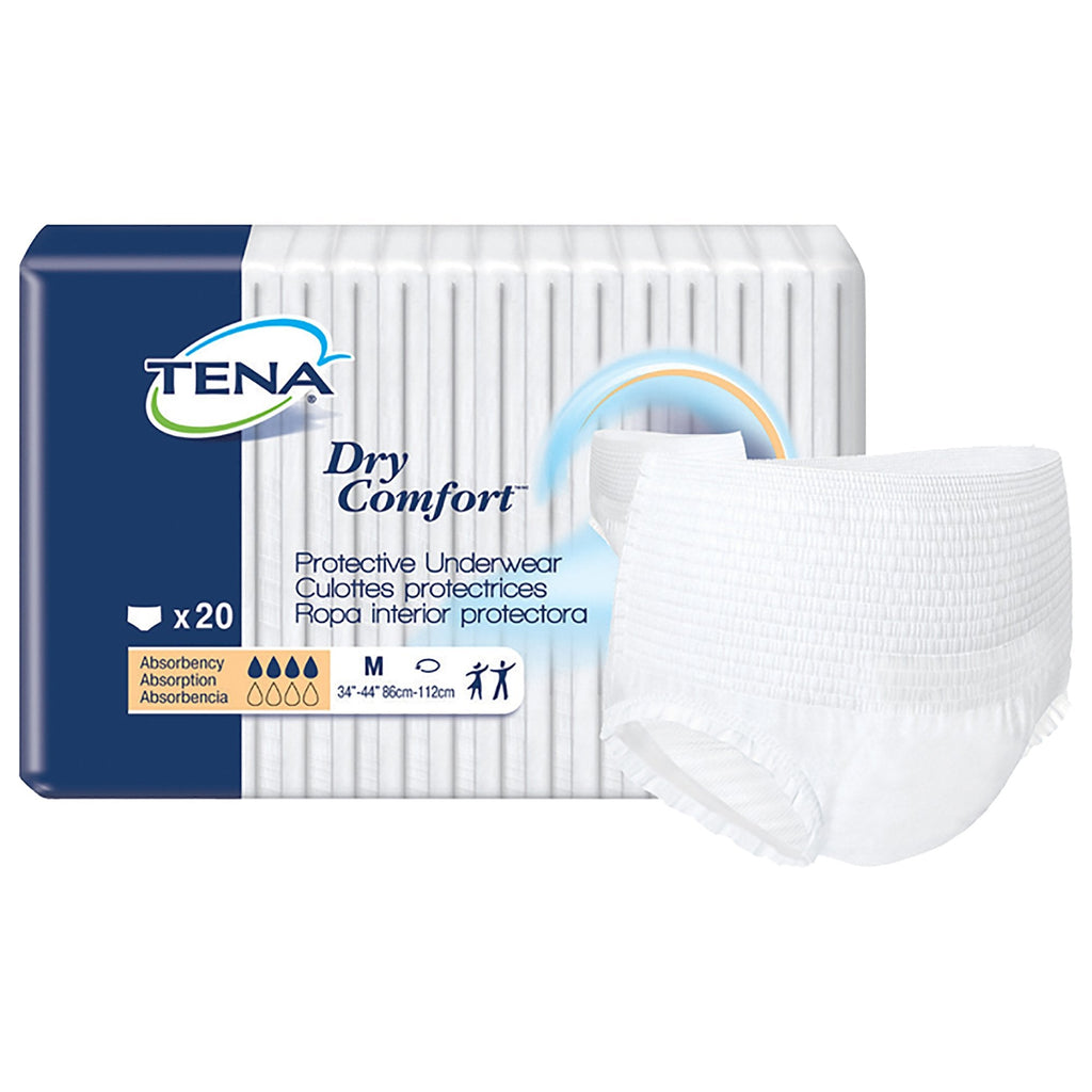 TenaÂ¨ Dry ComfortÂª Absorbent Underwear, Medium