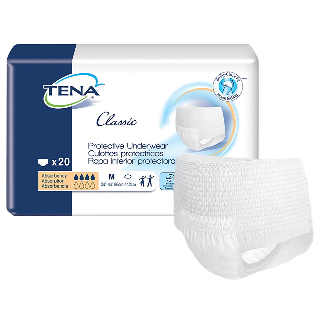 TenaÂ¨ Classic Absorbent Underwear, Medium