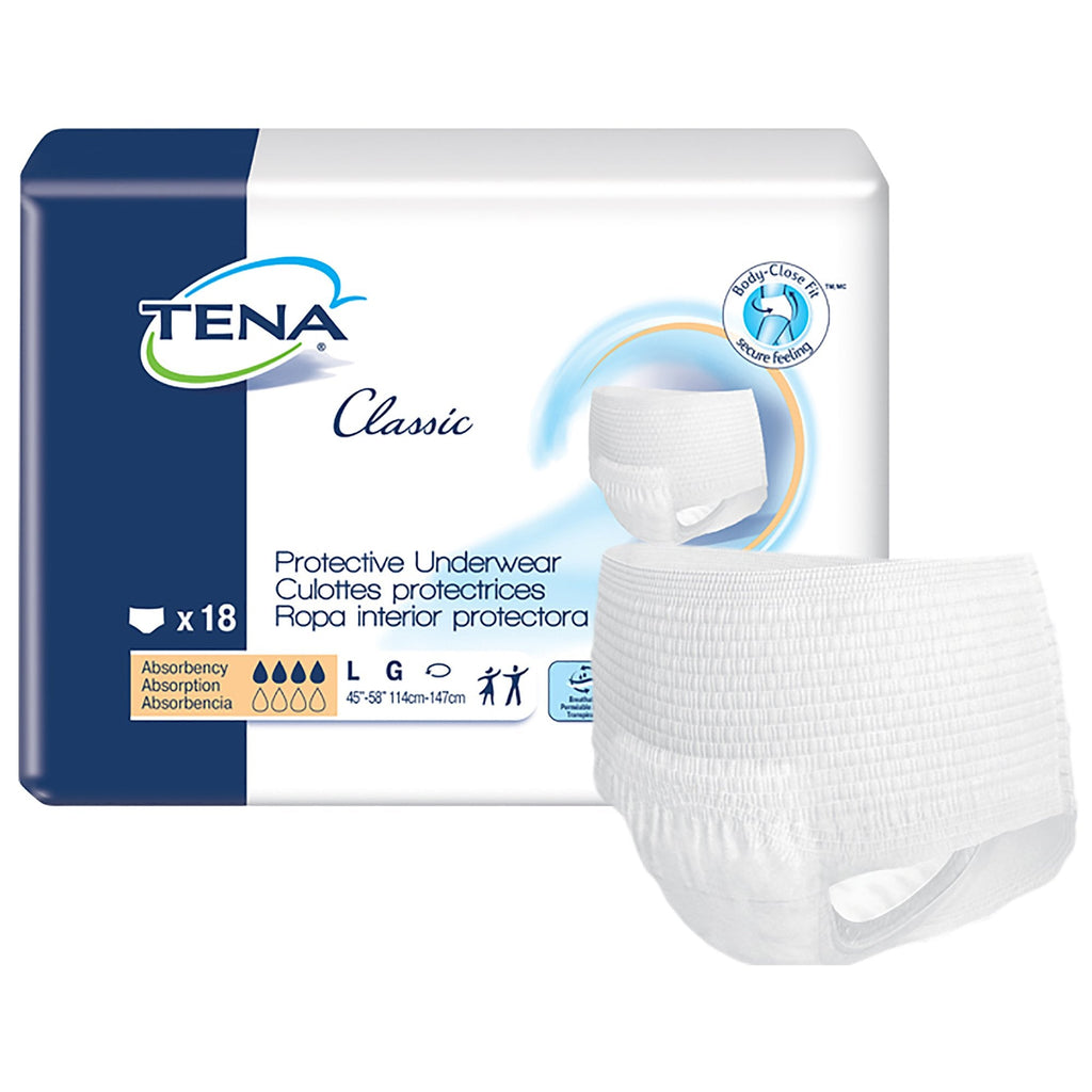 TenaÂ¨ Classic Absorbent Underwear, Large