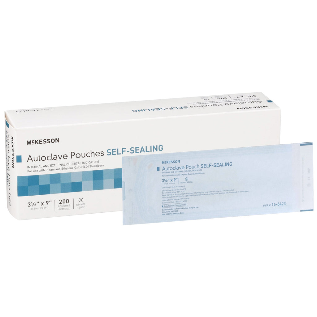 McKesson Sterilization Pouch, 3_ x 9 Inch