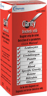 ClarityÂ¨ Urocheck 10SG Urine Reagent Strips