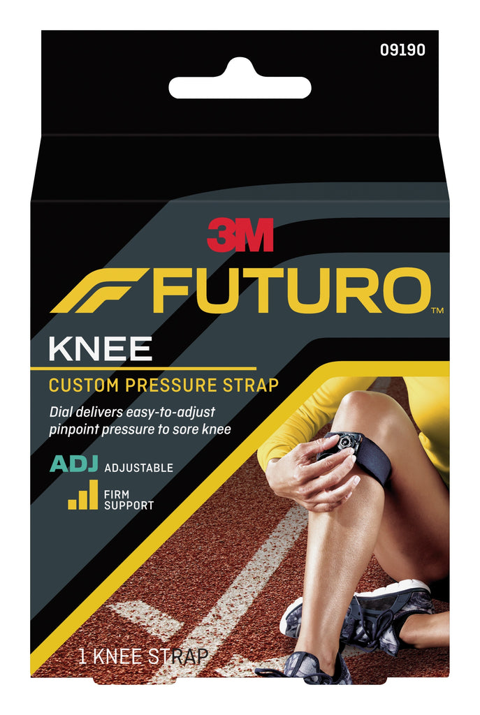 3M Futuro Knee Strap, One Size Adult, Custom Dial, Left or Right Knee