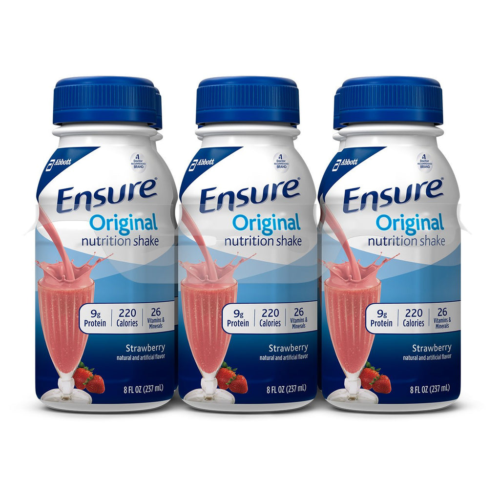 EnsureÂ¨ Original Strawberry Oral Supplement, 8 oz. Bottle, 6-Pack
