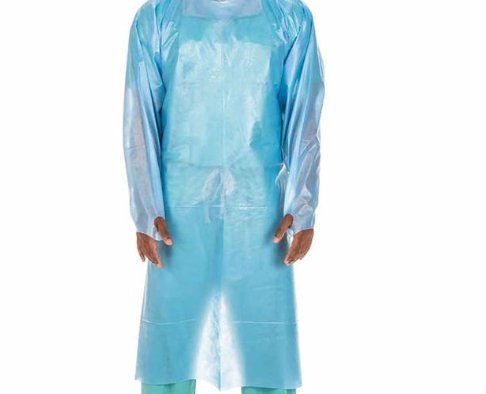 Cardinal Over-the-Head Protective Procedure Gown with Thumbhooks, 2X-Large