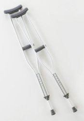Cardinal Health Underarm Crutches, 62 - 70 Inch Height